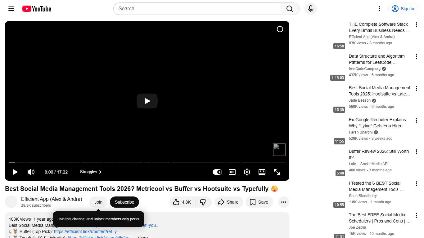 Best Social Media Management Tools 2026? Metricool vs Buffer vs Hootsuite vs Typefully 🫣 - YouTube